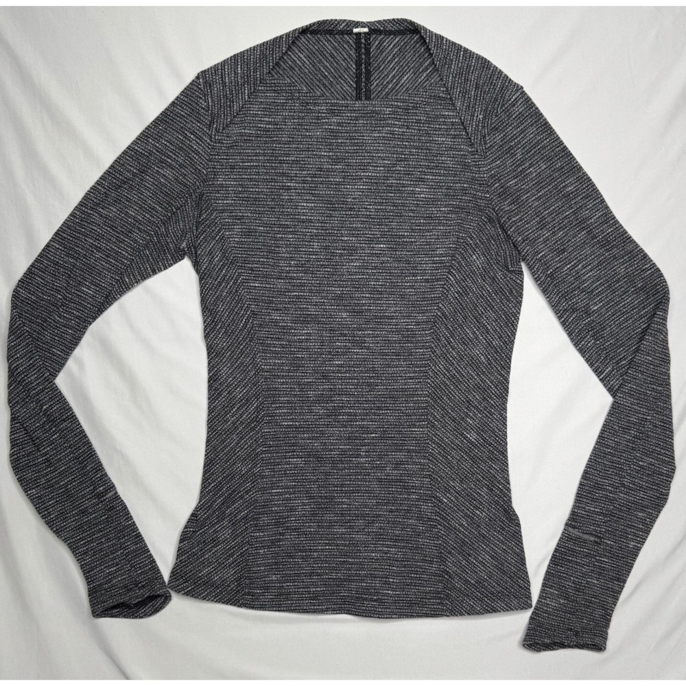 Lululemon Kanto Catch Me Space Dye Long Sleeve Running Top Thumbholes Size 4